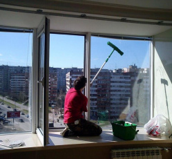 Мытье окон в однокомнатной квартире Куровское